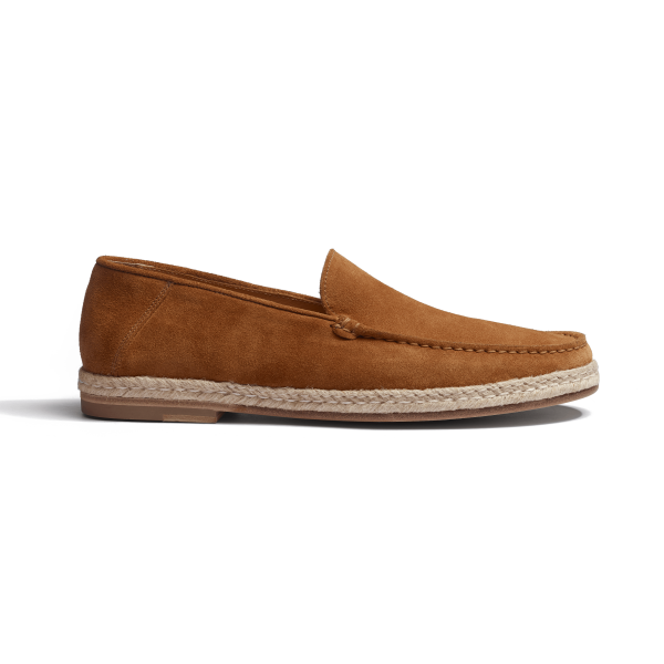 Mocassin Espadrille Uzès [homme cuir veau velours beachnut]